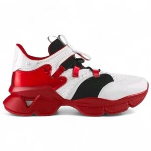 $1,145  CHRISTIAN LOUBOUTIN 'Red Runner' Sneakers (46.5 EU; US 13.5 Men)